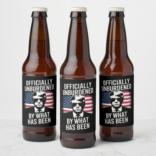 かつてのトランプから解放された ビールラベル (ボトル)