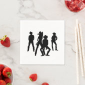 かつてのライン・ダンス スタンダードカクテルナプキン (インサイチュ)