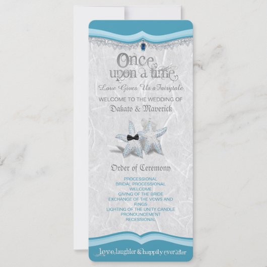 かつての愛の誓いウエディングプログラム 招待状 (正面)