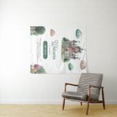 かつての緑の城のパステル ベイビーシャワー タペストリー (インサイチュ(横))