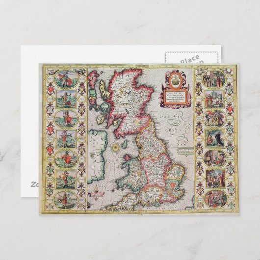 かつての英国は分裂していた ポストカード (正面/裏面)