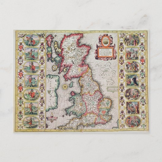 かつての英国は分裂していた ポストカード (正面)
