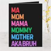 かつてはママとして知られていたママの日マミーギフト カード (黄色い花)