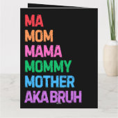 かつてはママとして知られていたママの日マミーギフト カード (裏面)