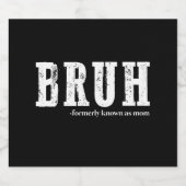 かつてはママと呼ばれたヤツの母の日 - おもしろい スパークリングワインラベル (シングルラベル)