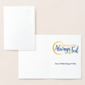 かつては政府職員、今も政府職員 箔カード (ディスプレー)