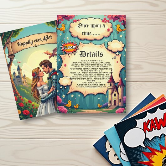 かつてウッドランドキャッスルフェアヤテール結婚ズ エンクロージャーカード