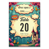 かつてウッドランドキャッスルフェアヤテール結婚ズ テーブルナンバー (裏面)