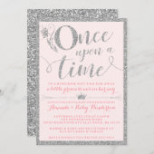 かつてシルバープリンセスの赤ちゃんシャワー 招待状 (正面/裏面)