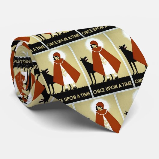 かつてタイムポスター、赤い乗馬フード、オオカミ ネクタイ (ロール)