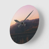 かつてハリウッドで ラウンド壁時計 (傾斜)