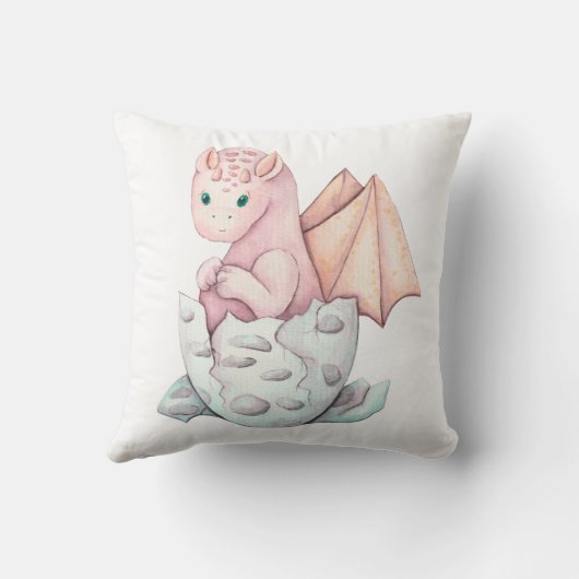 かつてパーソナライズされたは孵化した竜の形見 クッション (裏面)