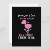 かつてフラミンゴを愛する少女がいた 招待状 (正面/裏面)