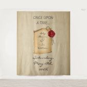 かつて中世のスクロール写真の背景 タペストリー (正面)