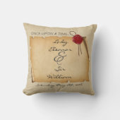 かつて中世の古いスクロールのワックスシール クッション (正面)