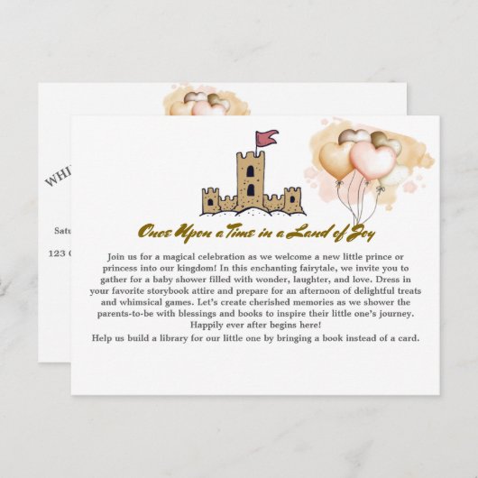 かつて喜びの国で赤ん坊のシャワーが浴びてきた ポストカード (正面/裏面)