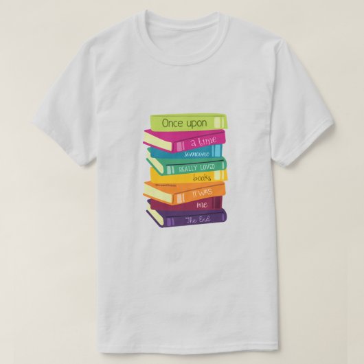 かつて本を愛した人がいた Tシャツ (デザイン正面)