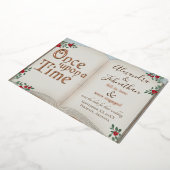 かつて金ゴールド本おとぎ話結婚の 箔招待状 (回転した状態)