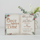 かつて金ゴールド本おとぎ話結婚の 箔招待状 (立ち正面)