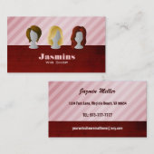 かつらの店の名刺 名刺 (正面/裏面)