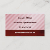 かつらの店の名刺 名刺 (裏面)