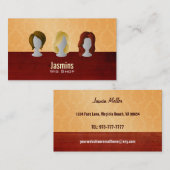 かつらの店の名刺 名刺 (正面/裏面)