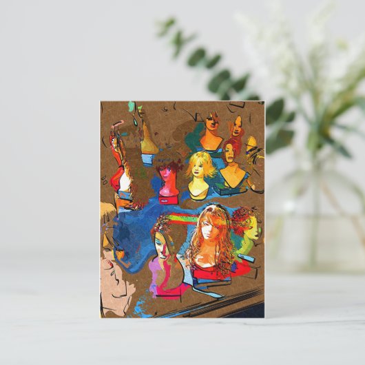 かつら店 ポストカード (スタンド正面)