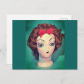 かつら頭はがき ポストカード (正面/裏面)