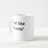 かつら"34セント"のコーヒー・マグの調理師 コーヒーマグカップ (正面左)