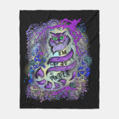 かなりすべてそこに、熱狂するな猫 フリースブランケット (正面)