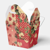 かなりダメージ加工されたヴィンテージシャビーチックな花柄 フェイバーボックス (オープン)