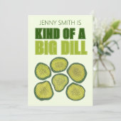かなりビッグなディル ディール グリーン ピクルス チップ おめでとう 招待状 (スタンド正面)