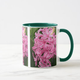 かなりピンクのヒヤシンスの花3マグカップ マグカップ