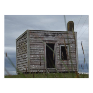 かなり古い掘っ建て小屋 フォトプリント