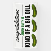 かなり大きなディル（取引） グリーンピックル おめでとう 横断幕 (縦)