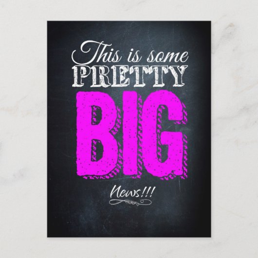 かなり大きなニュースだ ポストカード (正面)