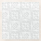 “かなり明確”  ガラスコースター (正面)