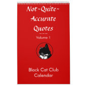かなり正確なない引用文Vol. 1猫のカレンダー カレンダー (カバー)