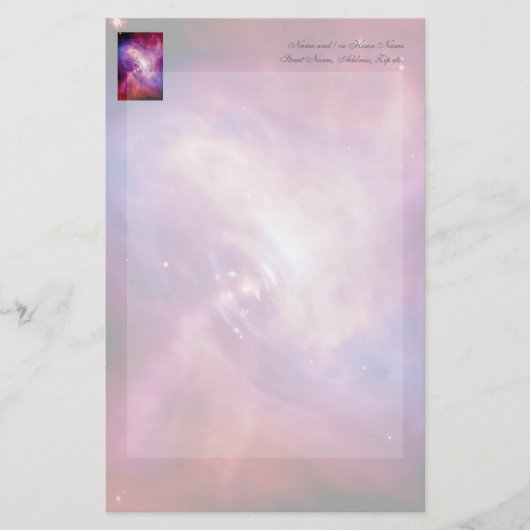 かにパルサーのタイムラプス-中性子星 便箋 (正面)