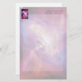 かにパルサーのタイムラプス-中性子星 便箋 (正面/裏面)