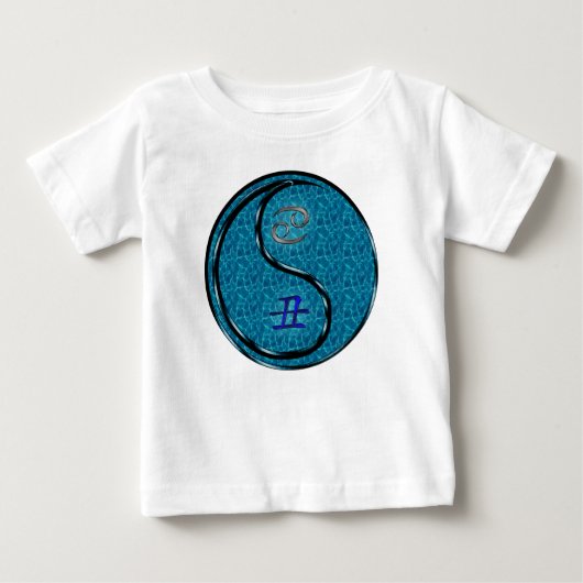 かに座と水の丑年 ベビーTシャツ (正面)
