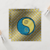 かに座と金属のドラゴン カード (正面/裏面インサイチュ)