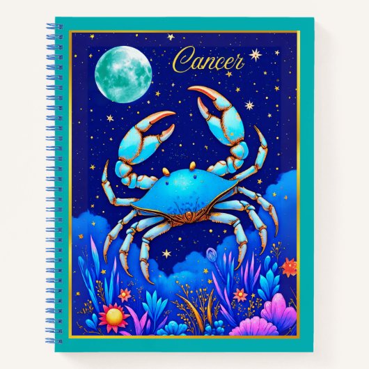 かに座のサインジャーナル ノートブック (正面)