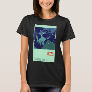 かに座の星座 ビンテージ 十二宮 占星術 Tシャツ