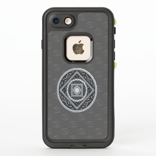 かに座の曼荼羅デザイン ライフプルーフケース LifeProof iPhoneケース (裏面)