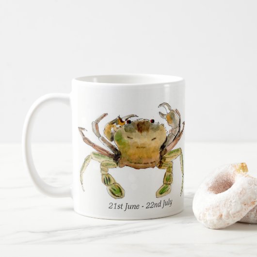 かに座の陶器マグカップ コーヒーマグカップ (ドーナツ)