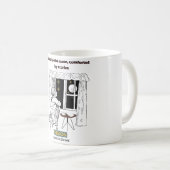 かに座をモチーフにした月明かりに導かれるポスター コーヒーマグカップ (正面右)