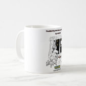 かに座をモチーフにした月明かりに導かれるポスター コーヒーマグカップ (正面左)