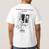 かに座をモチーフにした月明かりに導かれるポスター Tシャツ (裏面)
