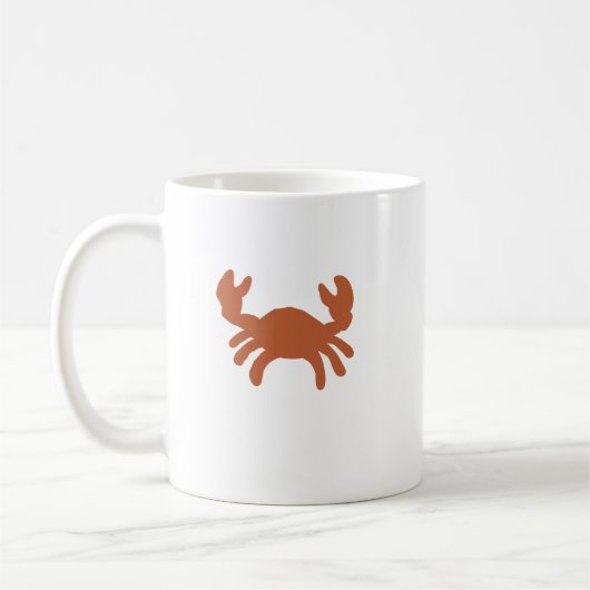 かに座ブロンズカニシルエットマグ コーヒーマグカップ (左)